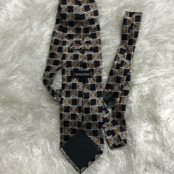 Manzoni silk tie NWOT - Picture 2 of 8